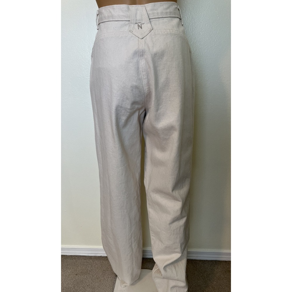 N Thoroughbred-Western, 70/80s, Vintage, Cream, Long, USA, HighRise, Jean. Sz-13 - Picture 4 of 10